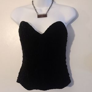 Vintage Dusk London Velvet Corset Top